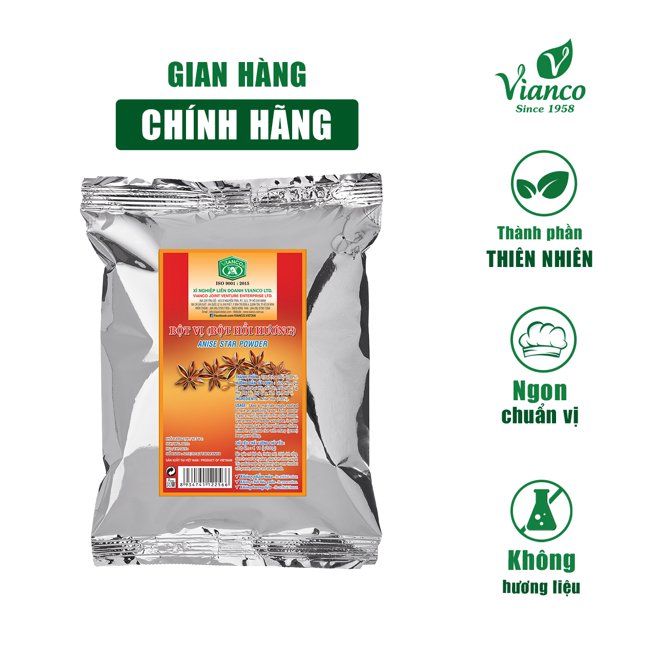 Bột Vị - Bột Hồi -Hồi Hương 500gr