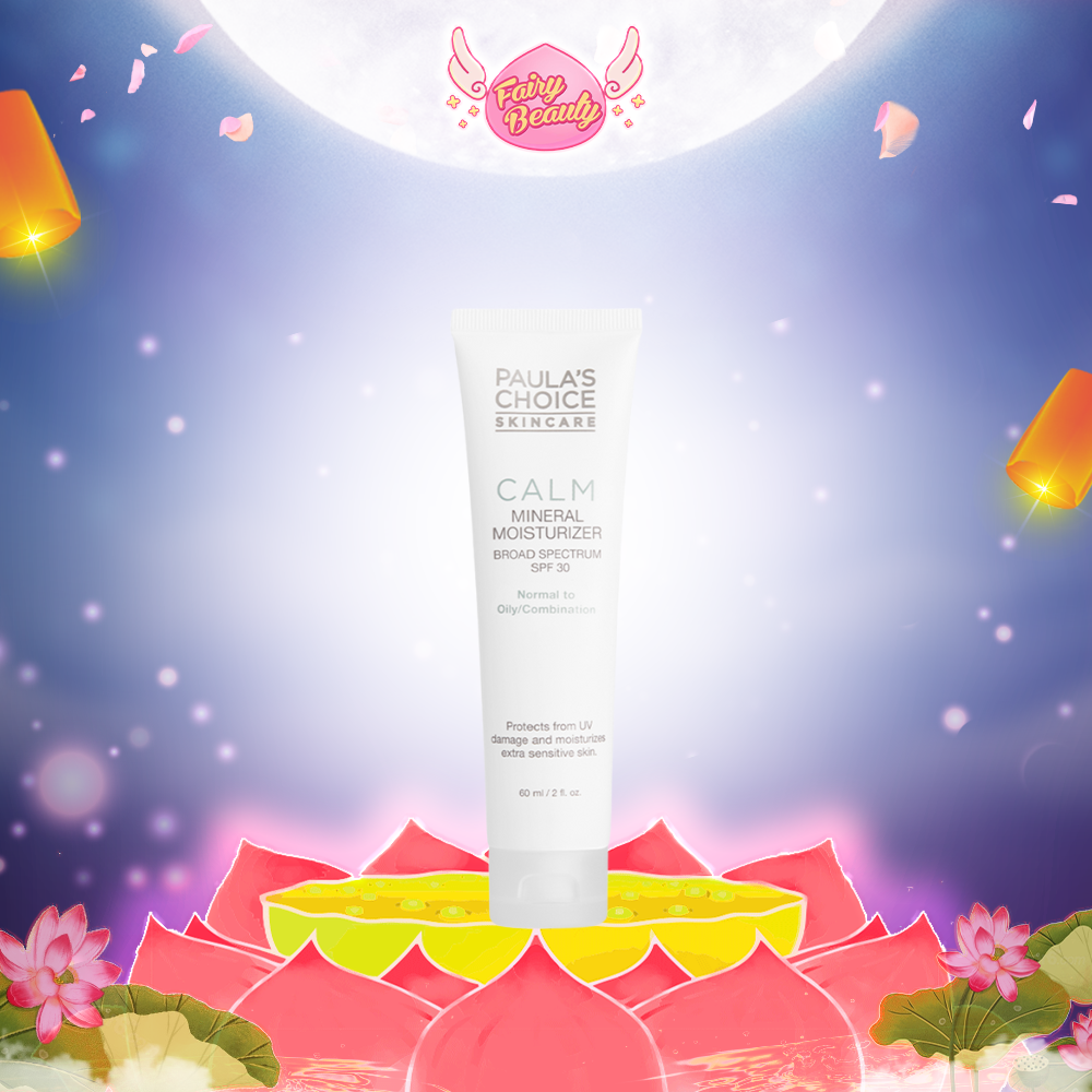 Kem Chống Nắng Vật Lý Cho Da Dầu Nhạy Cảm Paula's Choice Calm Mineral Moisturizer SPF 30 Normal To Oily 60ml