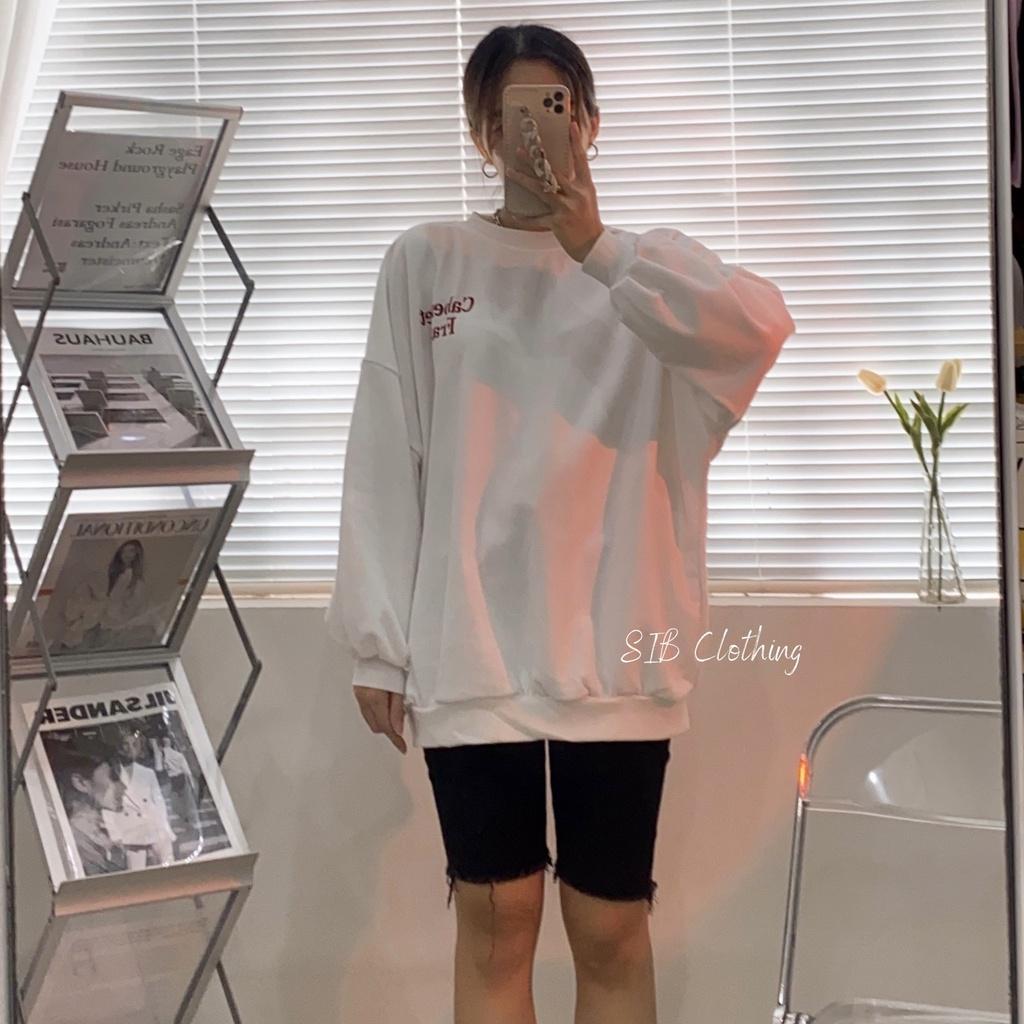 Áo sweater nữ SIB Clothing chất nỉ form rộng unisex phong cách Hàn quốc SIB032