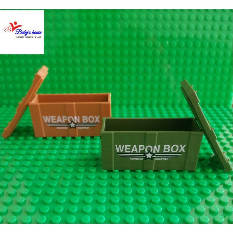 Thùng đựng v.ũ k.h.í weapon Box - phụ kiện MOC