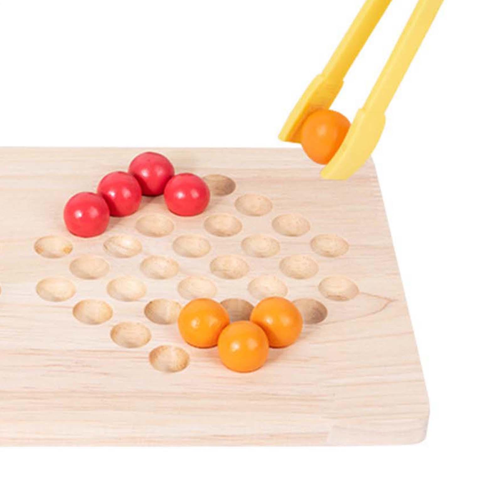 Wooden Peg Board Bead Montessori Board Fine Motor Skill Children