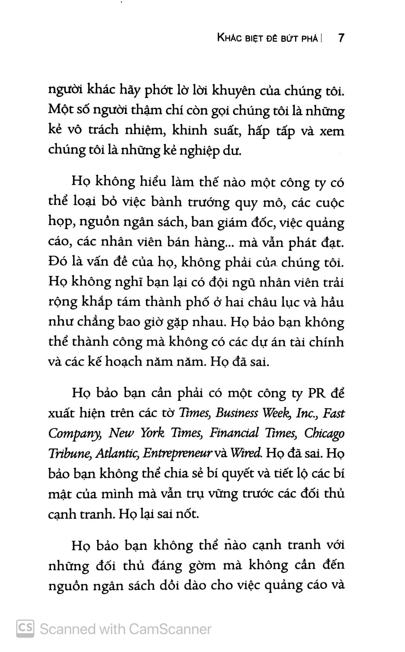 Sách Khác Biệt Để Bứt Phá (Tái Bản 2019)