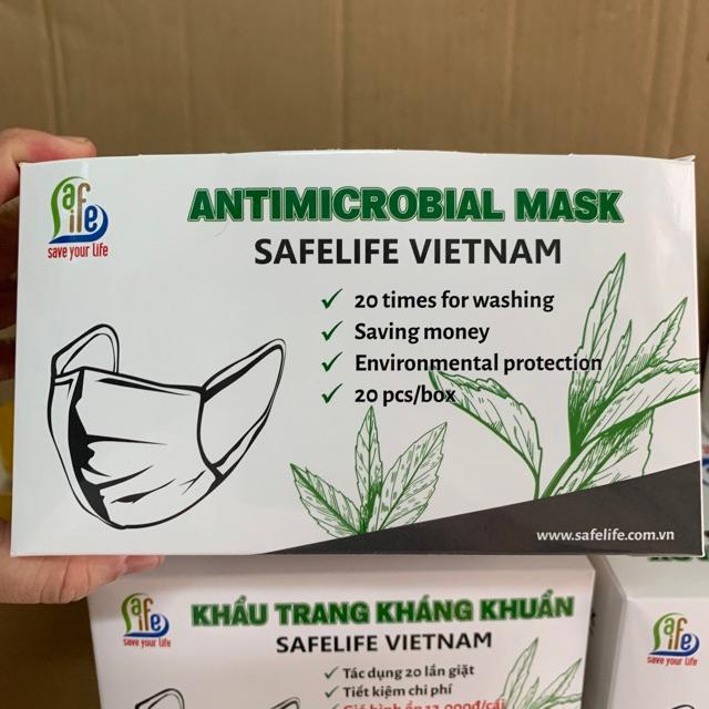 Khẩu trang vải kháng khuẩn safelife vietnam đại lý GiangPKC