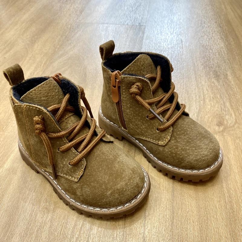 Giày da boot cổ cao size nhỏ cho bé G755