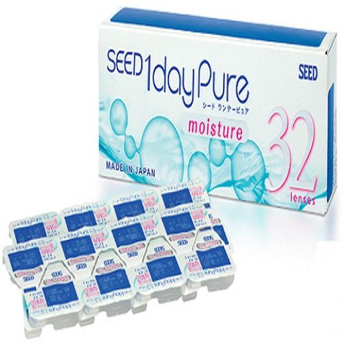 Kính Áp Tròng SEED Nhật Bản trắng 1 ngày pure one day