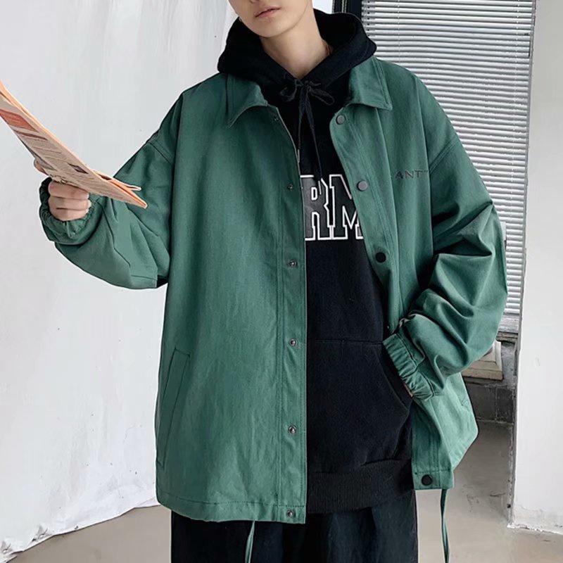jacket baseball suit spring and autumn new boys' loose large casual coat trend fashion brand men's autumn thin upper jacket men's and women's lovers' casual jacket