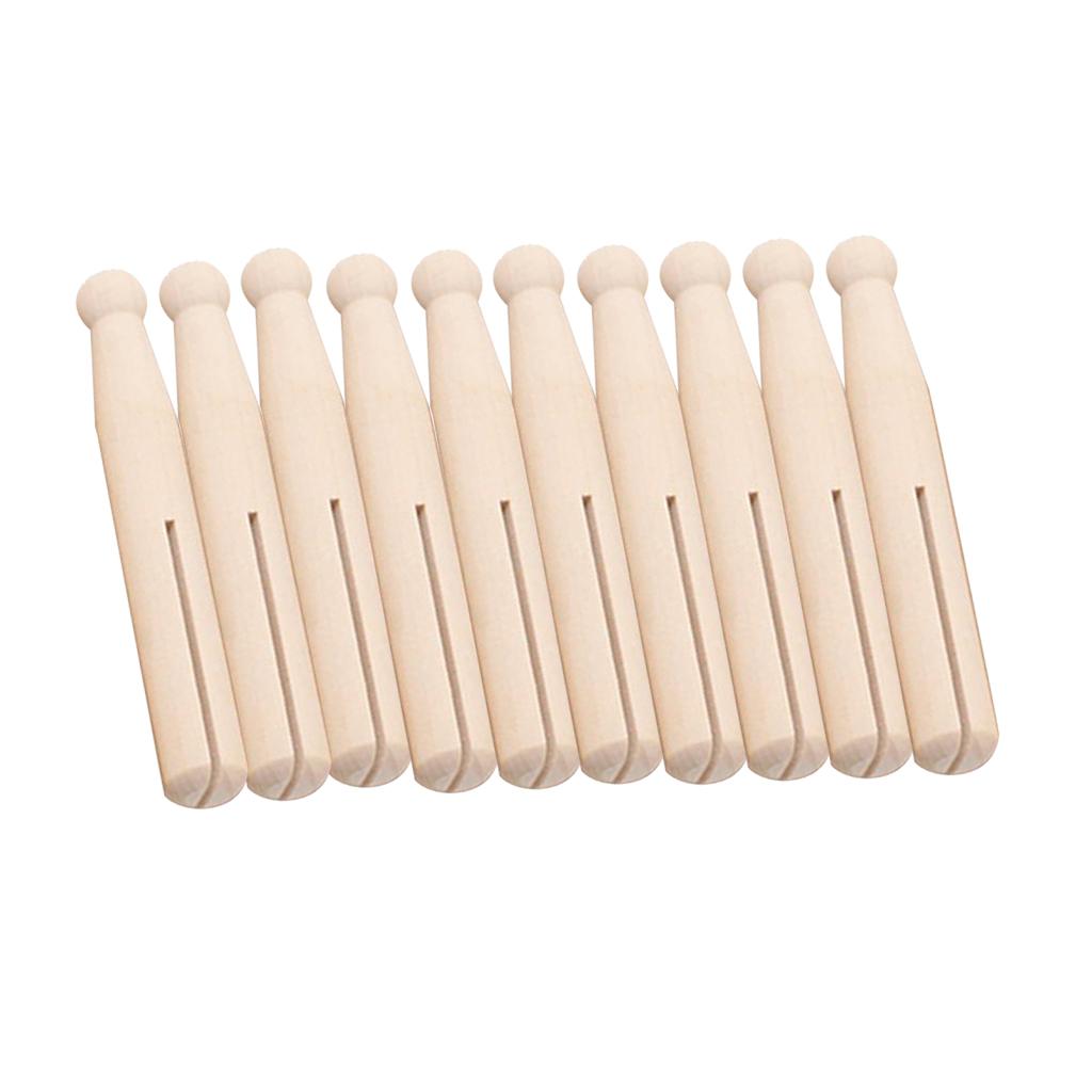 10pcs Food Snack Storage Sealing Bag Clips Sealer Clamp Solid Wood