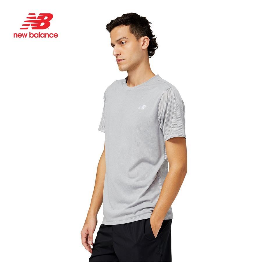 Áo thun thể thao nam New Balance APP RUNNING T-SHIRT M ATHGRYHT - MT23207AGT (form quốc tế)