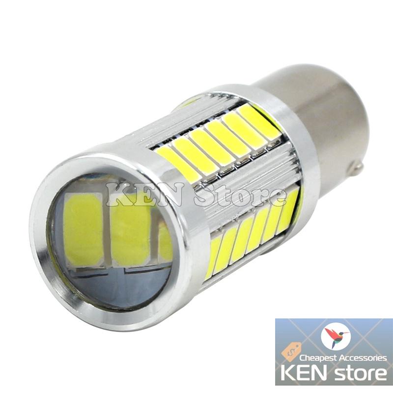 Bóng LED 1157 BAY15D P21/5W làm bóng hậu đèn phanh dành cho ô tô xe máy Chớp F1 / Không chớp 33smd 5630