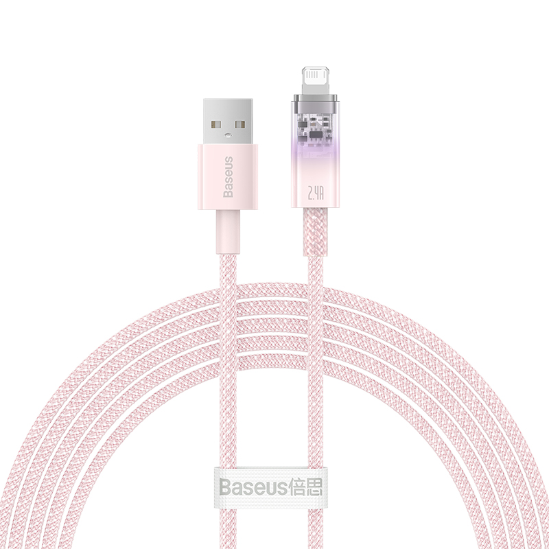 Cáp Sạc Nhanh USB to iP Baseus Explorer Series Fast Charging Cable with Smart Temperature Control (Hàng chính hãng)