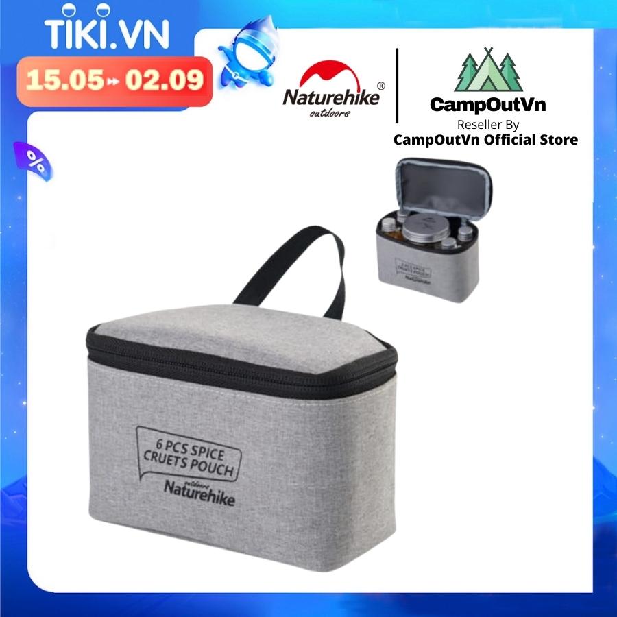 Đồ cắm trại túi đựng gia vị Naturehike campoutvn du lịch dã ngoại NH17T011-P nhựa PET an toàn gọn tiện dụng A127