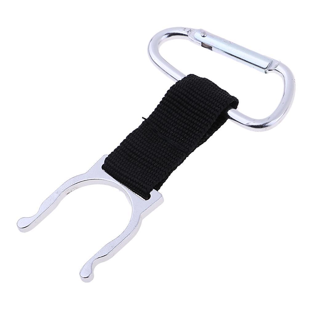 Mini Water Bottle Carabiner D Fast Hanging Buckle for Riding White