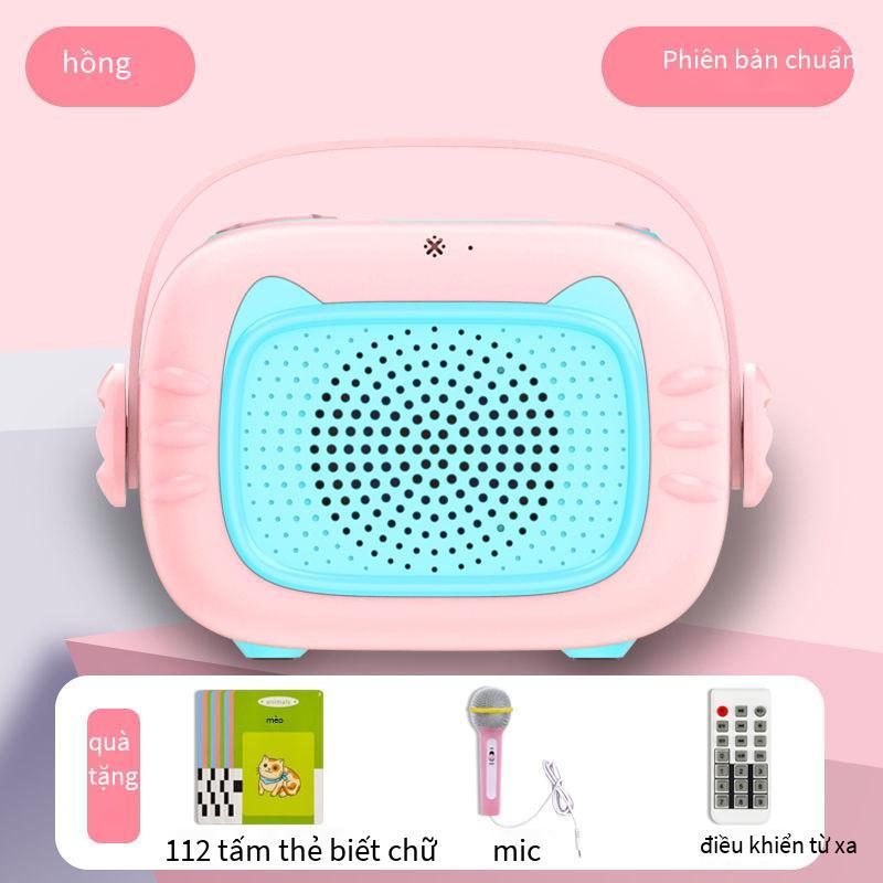 Phong Cách Mới Nhất Micro Trẻ Em Máy Hát Karaoke Cho Bé Có Micro Không Dây Một Micro Bé Gái Đồ Chơi Giáo Dục