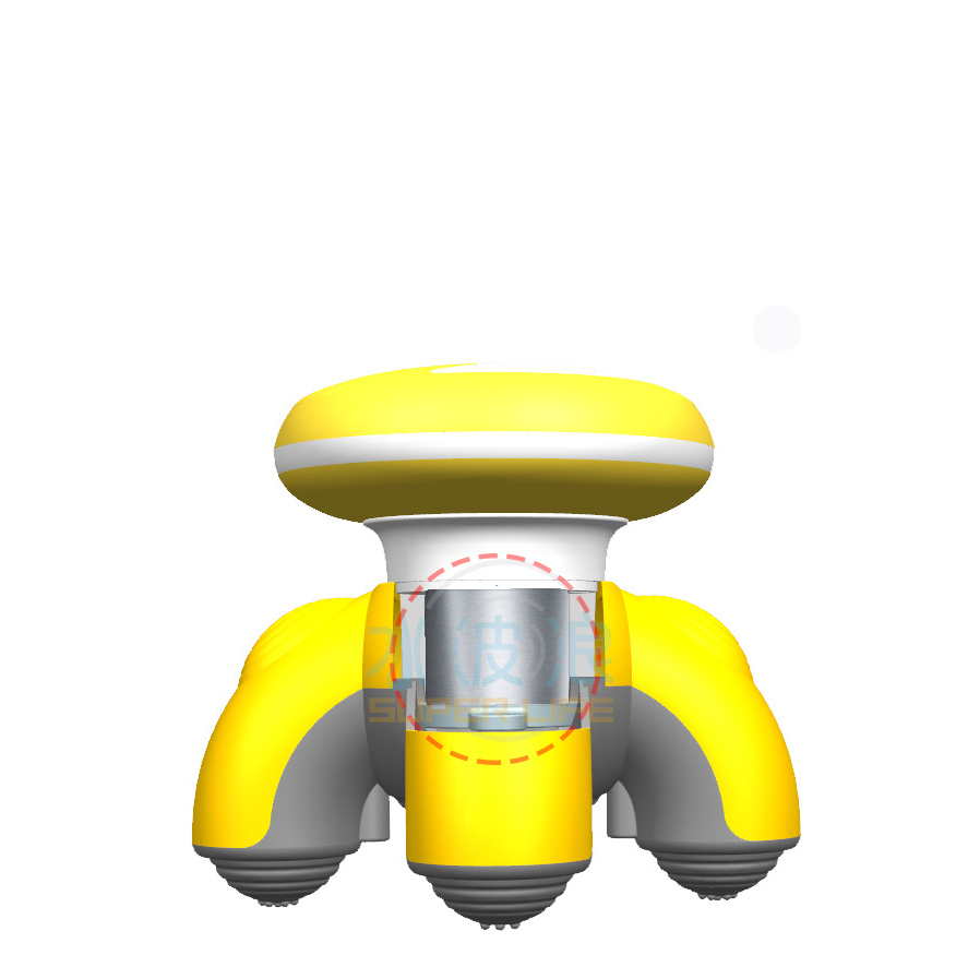 Máy Massage Mini Cầm Tay XF68 – Máy Massage Cầm Tay 3 Đầu – Máy Massage Mini Chân Tròn