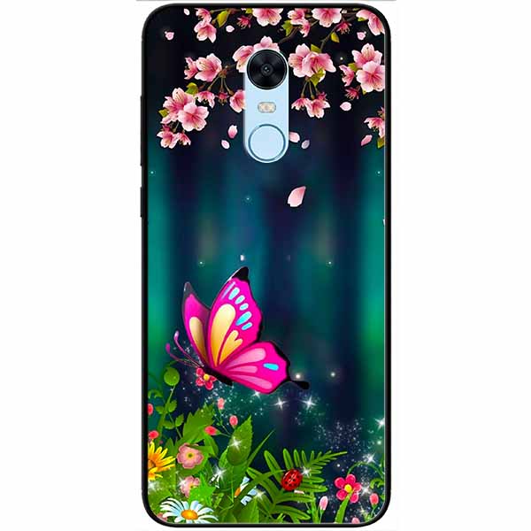 Ốp lưng dành cho Xiaomi Redmi Note 4 mẫu Bướm Hồng