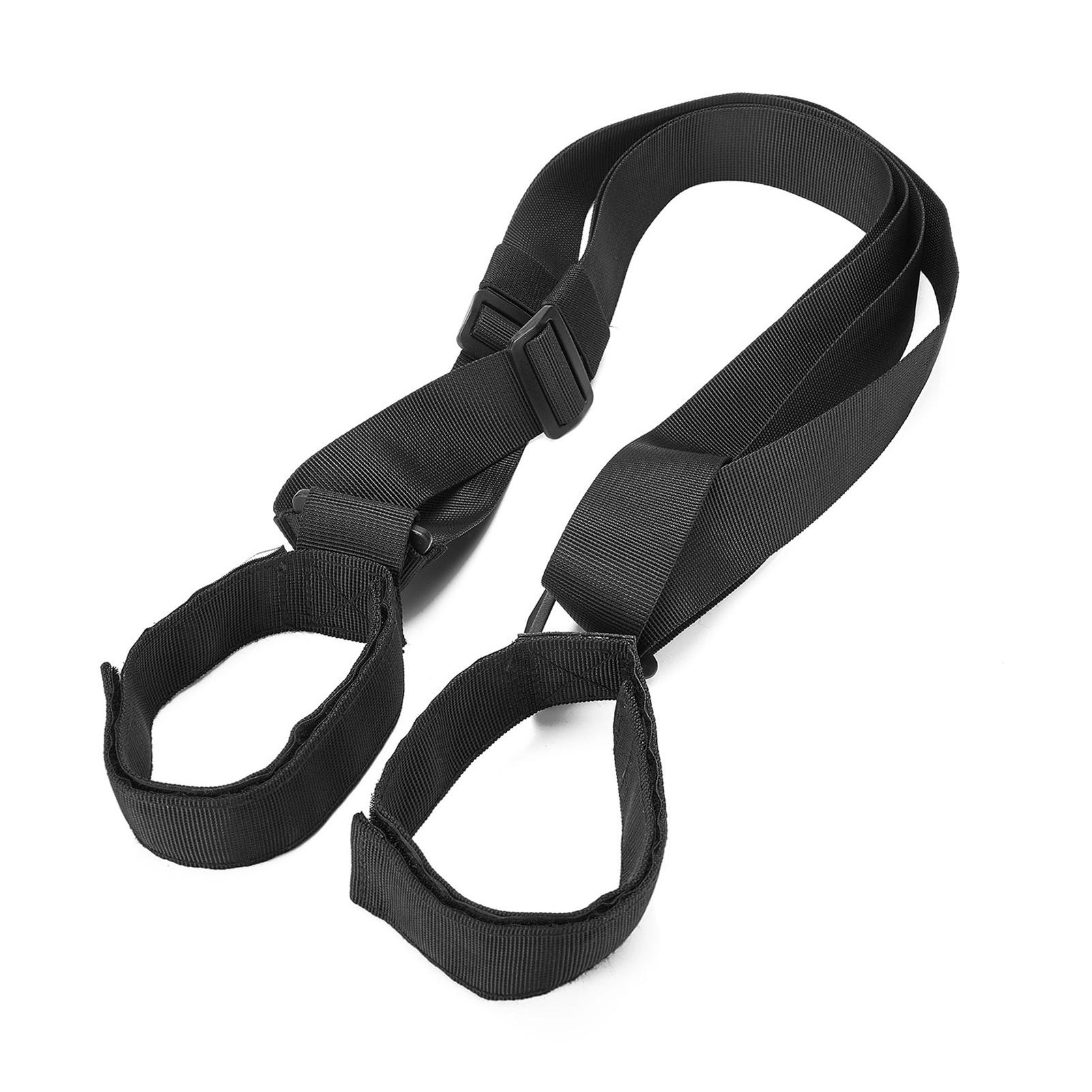 Ski & Poles Backpack Carrier Straps Adjustable Ski Shoulder Strap Ski Gear Holder Skiing Pole Nylon Strap Ski Accessory
