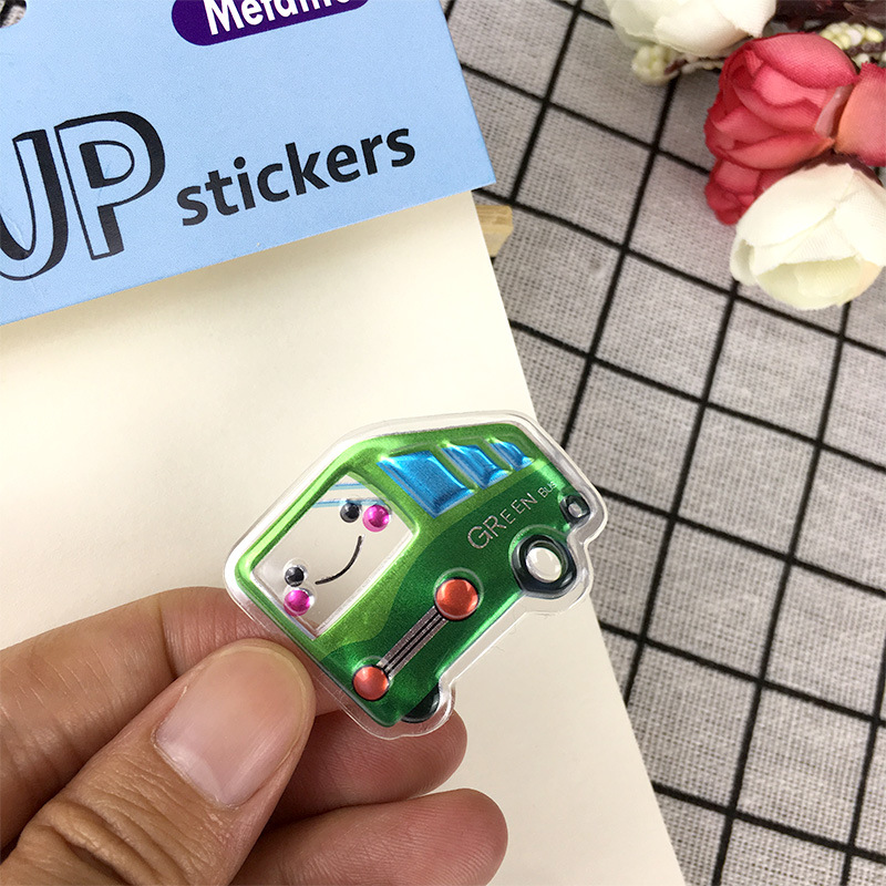 Sticker 3D sắc màu bóng độc đáo nhiều họa tiết ngộ nghĩnh