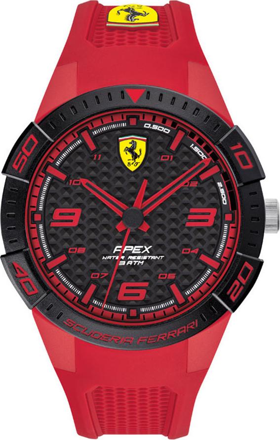 Đồng Hồ Nam Dây Cao Su Ferrari (44mm)