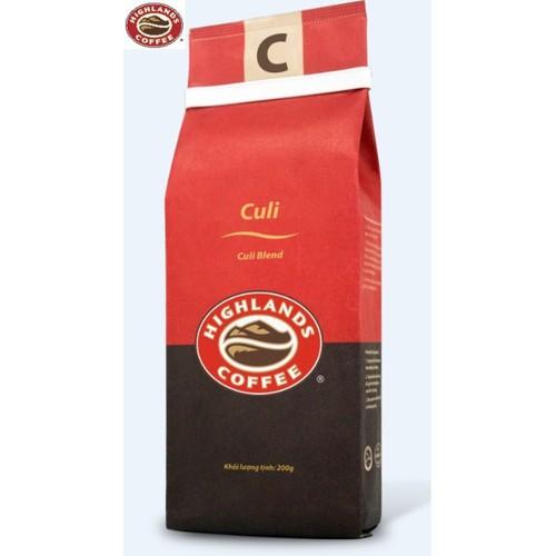 Thùng 12 gói Cà phê rang xay Culi Highland Coffee 200g