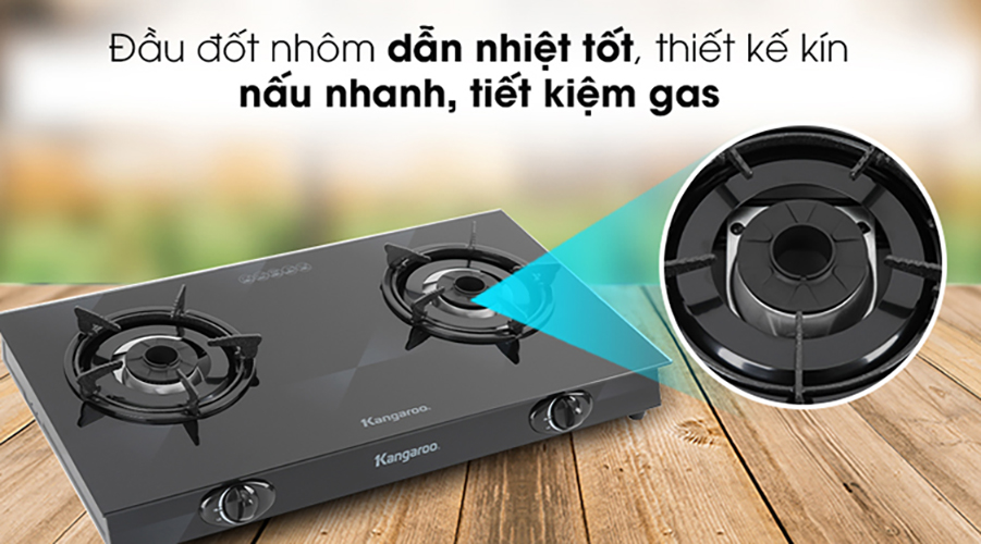 Bếp Gas Dương Đôi Kangaroo KG8G1A - Hàng Chính Hãng