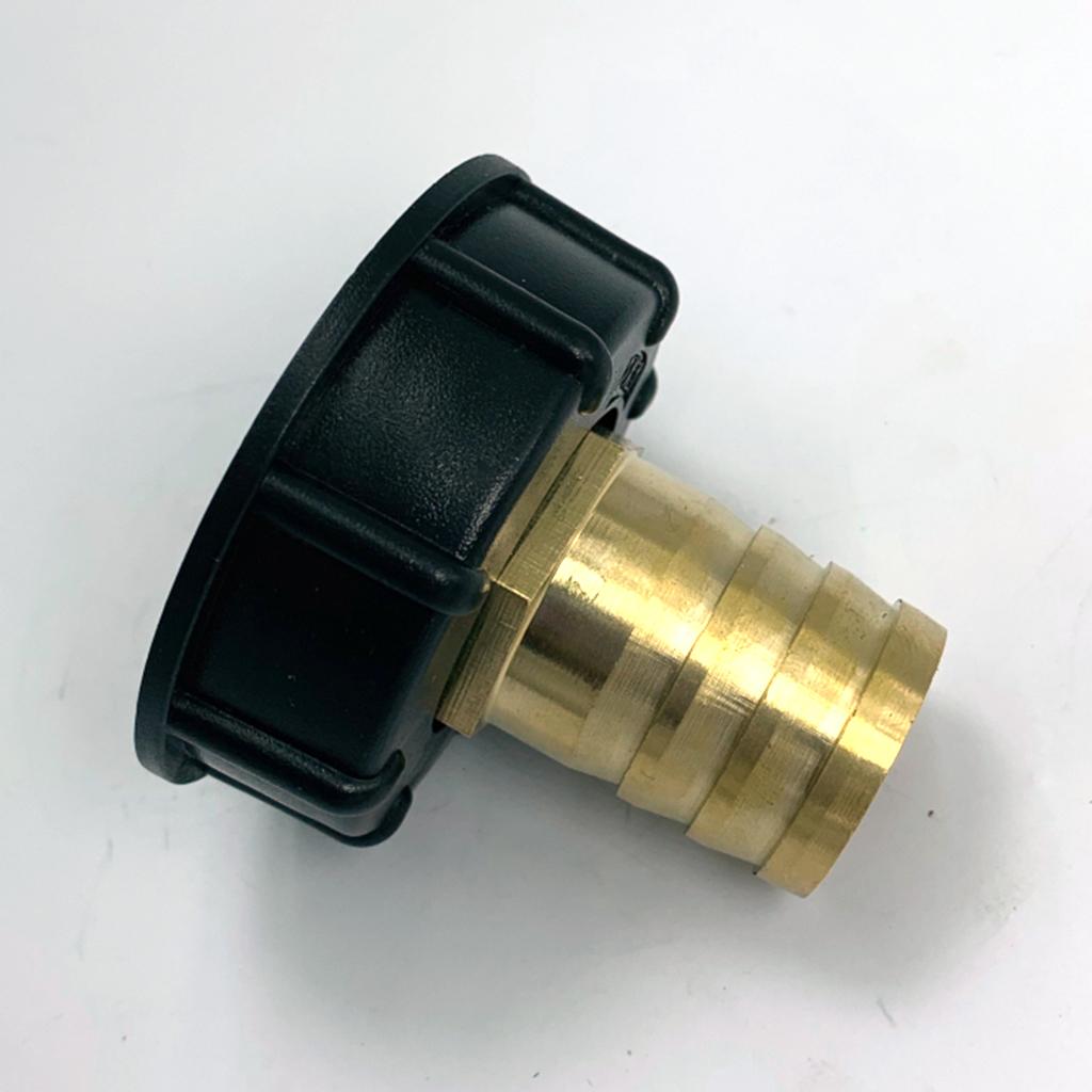 2 Pieces IBC 1000L Water Tank Connector 1/2'' 1'' Brass Hose Adapter DN25 DN15