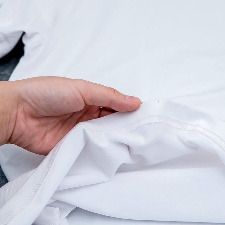 Áo phông nam cao cấp hình in đơn giản mà đẹp (Áo màu trắng)