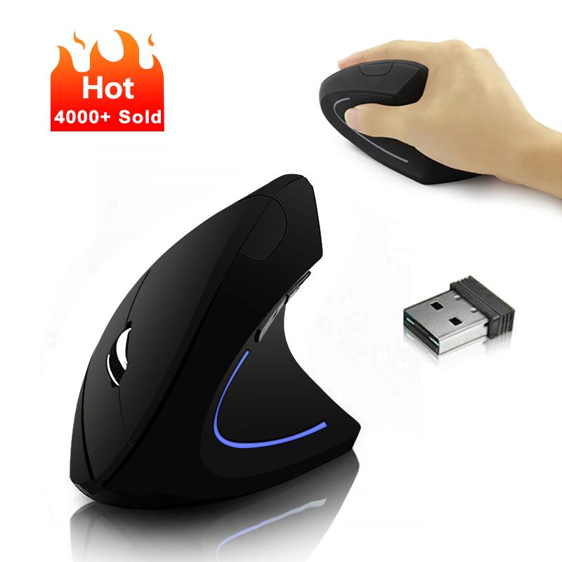 Chuột Không Dây Dọc Chuột Game Hình Chuột Máy Tính Công Thái Học Máy Tính Để Bàn Thẳng Đứng Chuột 1600DPI Dành Cho Máy Tính Xách Tay Máy Tính Văn Phòng Nhà