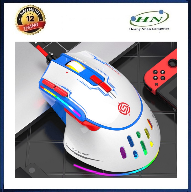 Chuột có dây K-Snake Q15 tốc độ chuột lên đến 6400DPI với đèn led RGB có thể điều chỉnh nhiều chế độ LED - HN - HÀNG CHÍNH HÃNG