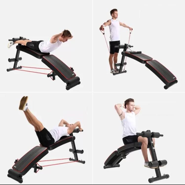 Ghế tập bụng - máy gập cơ bụng đa năng phòng gym dáng cong tập thể dục - lưng -hông