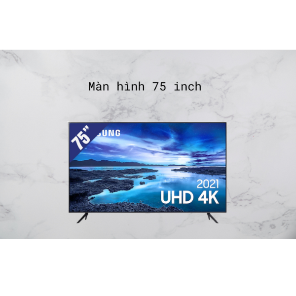 Smart Tivi Samsung 4K CRYSTAL UHD 75 INCH 75AU7700 - Hàng Chính Hãng