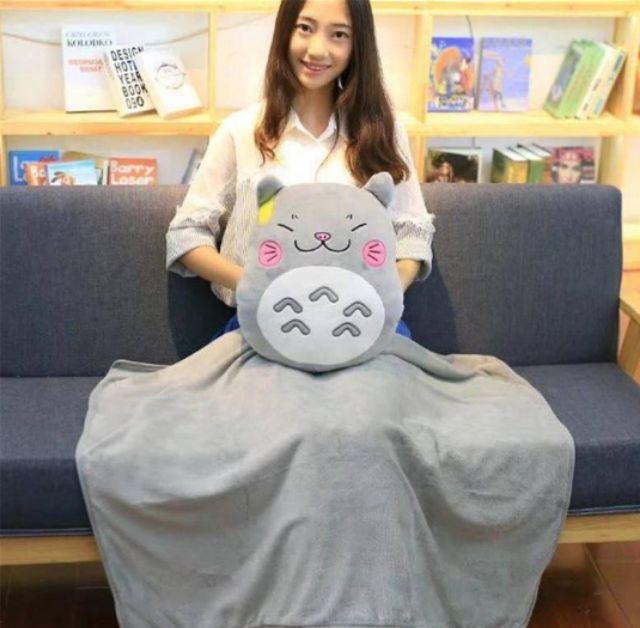 Bộ chăn gối văn phòng Olivin Totoro