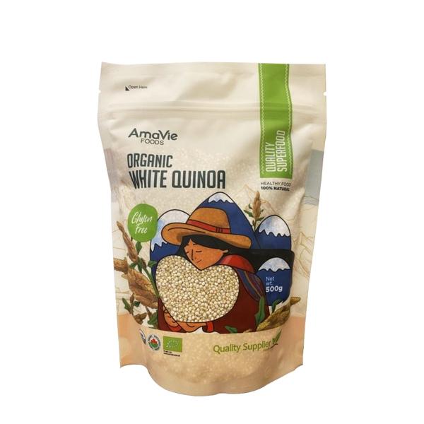 Hạt diêm mạch quinoa hữu cơ Amavie Foods 500g (diêm mạch trắng/ diêm mạch đỏ/ diêm mạch đen/ diêm mạch 3 màu)