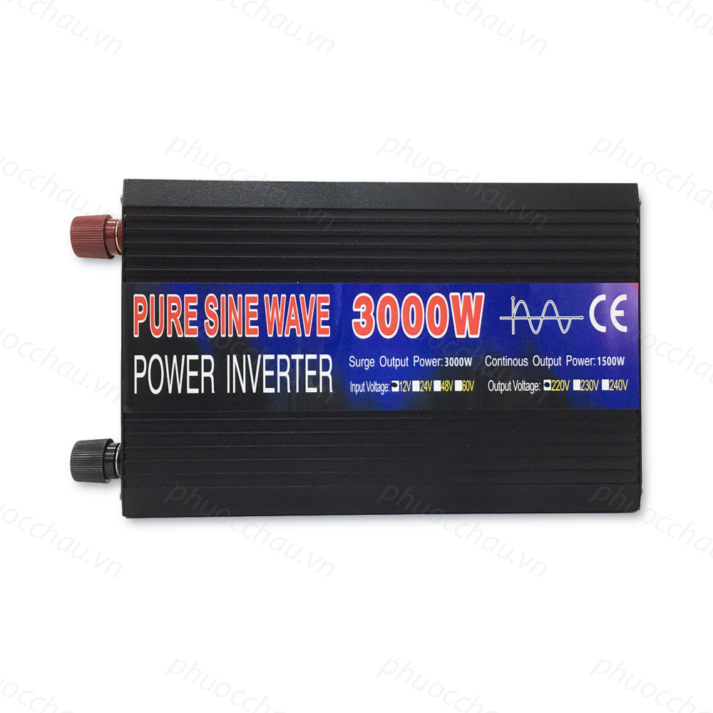 Bộ Đổi Điện Sóng Sin Chuẩn, Bộ Kích Điện 12V Lên 220V Chuẩn Như Điện Lưới, inverter 12v 220v công suất 1000W 2000W 3000W