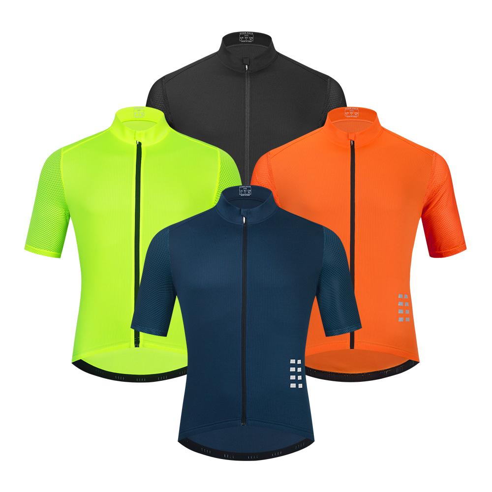 WOSAWE Nam Đi Xe Đạp Jersey MTB Xe Đạp Đường Trường Jersey Áo Thun Nam Tay Ngắn Thoáng Khí Áo Nhanh Khô Maillot Ciclismo Color: BO253 Size: EU 2XL