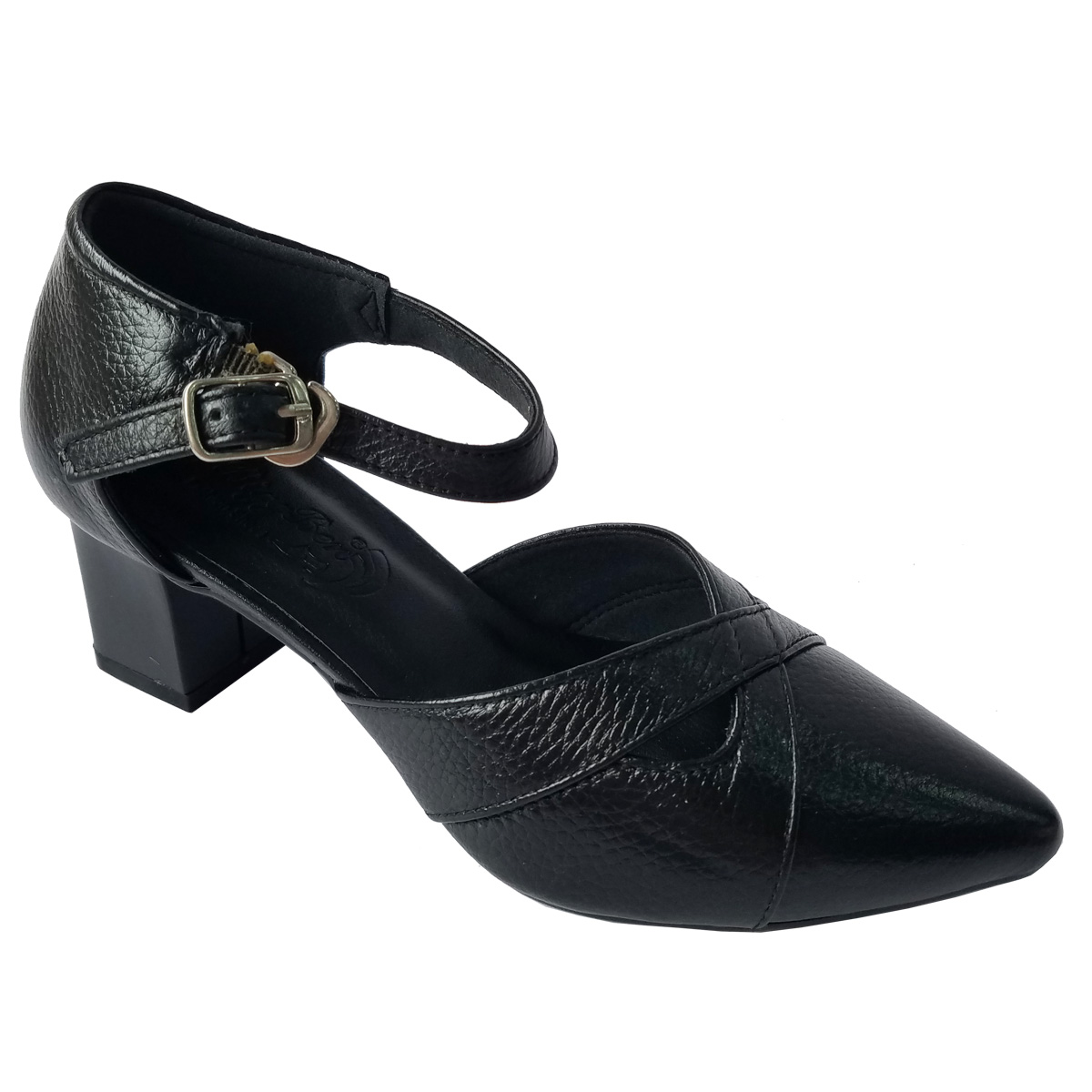 Giày Sandal Cao Gót Da Bò BIGGBEN Cao 5 Phân SDCG154