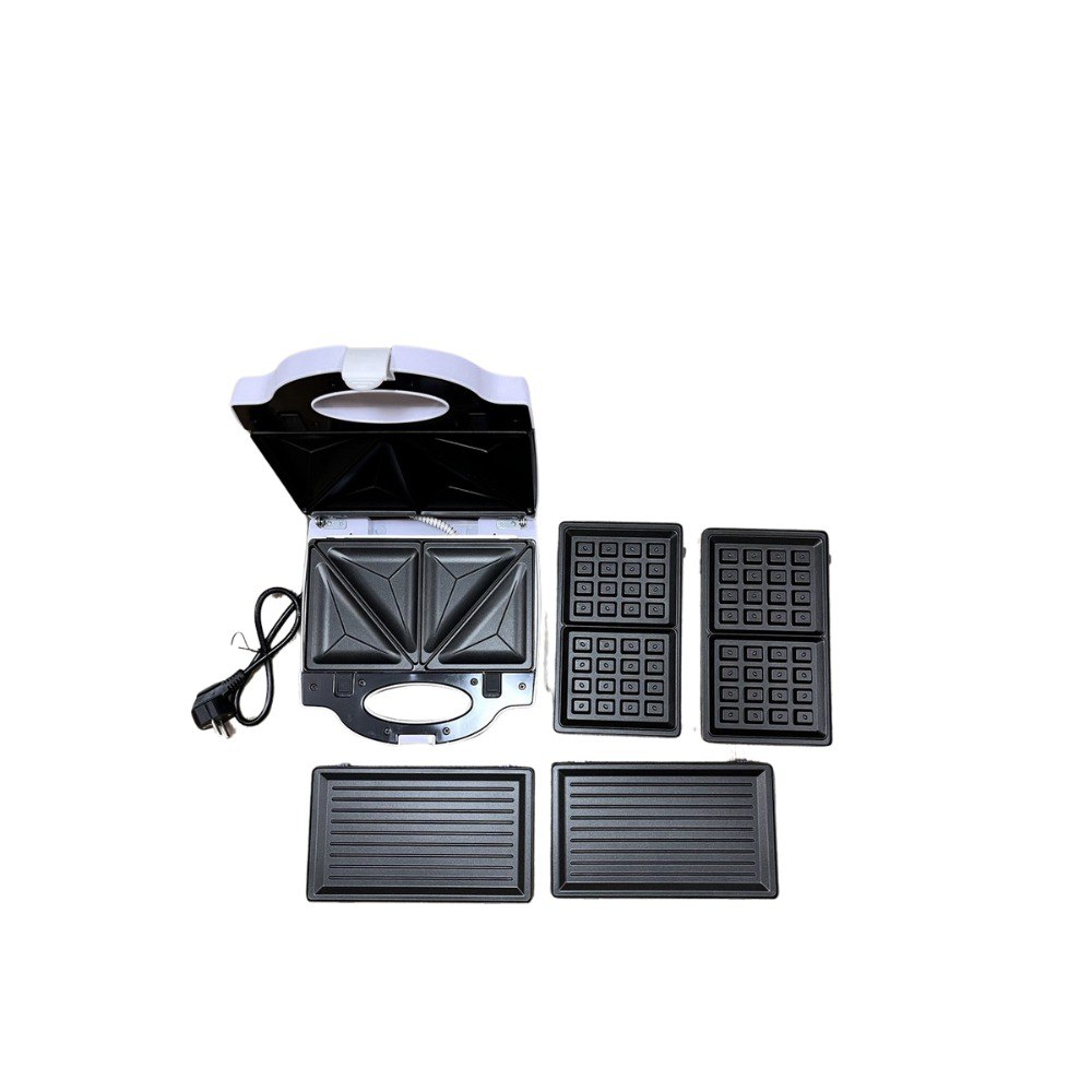 Máy kẹp bánh mỳ sandwich, máy nướng bánh mỳ 3IN1 SOKANY SK-08012 đa năng công suất 700W, dẽ vệ sinh -  HÀNG CHÍNH HÃNG