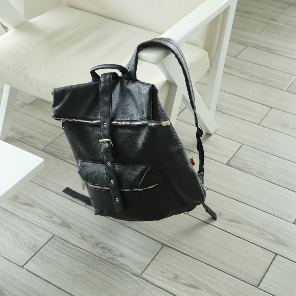 Balo nắp gập nam nữ, unisex đi phượt, du lịch, balo laptop cá tính tiện lợi - BOM