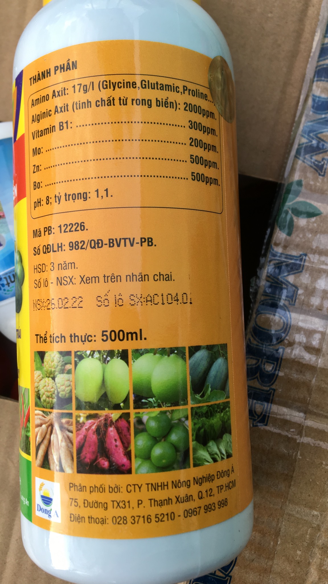 Phân Bón Sinh Học AMI GREEN amino chăm sóc cây trồng lọ 500ml