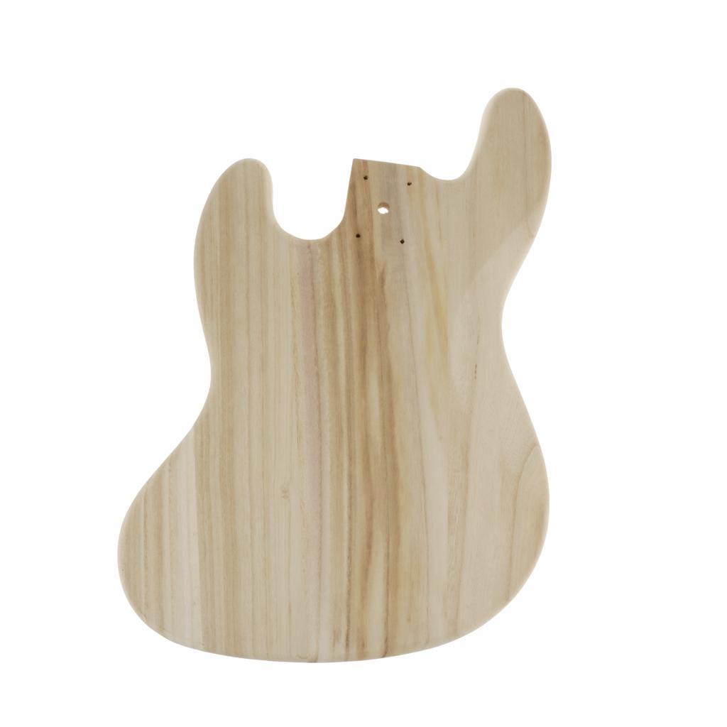 Durable Wooden Guitar Unfinished Body for JB Bass Guitar DIY Parts Accs