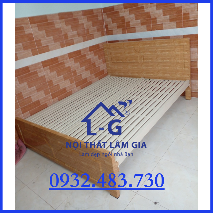 GIƯỜNG SẮT HỘP GIẢ GỖ CAO CẤP SƠN TĨNH ĐIỆN RỘNG 1M6X2M TẠI HCM