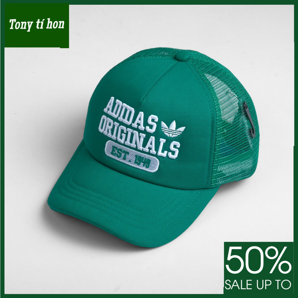 Tony tí hon - Mũ/nón kết lưỡi trai Snapback Adi.dass 1949 logo thêu phối lưới thời trang nam nữ cao cấp màu đen/ xanh