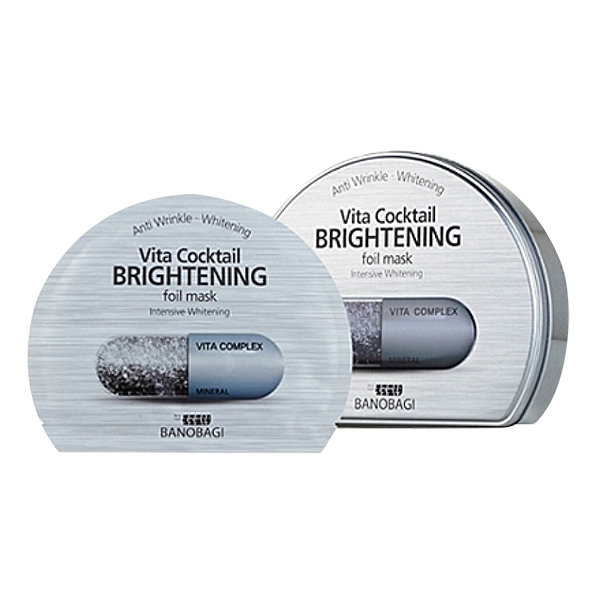 Mặt Nạ Dưỡng Da Trắng Mịn Banobagi Vita Cocktail Foil Mask Hàn Quốc Dành Cho Da Khô #Brightening