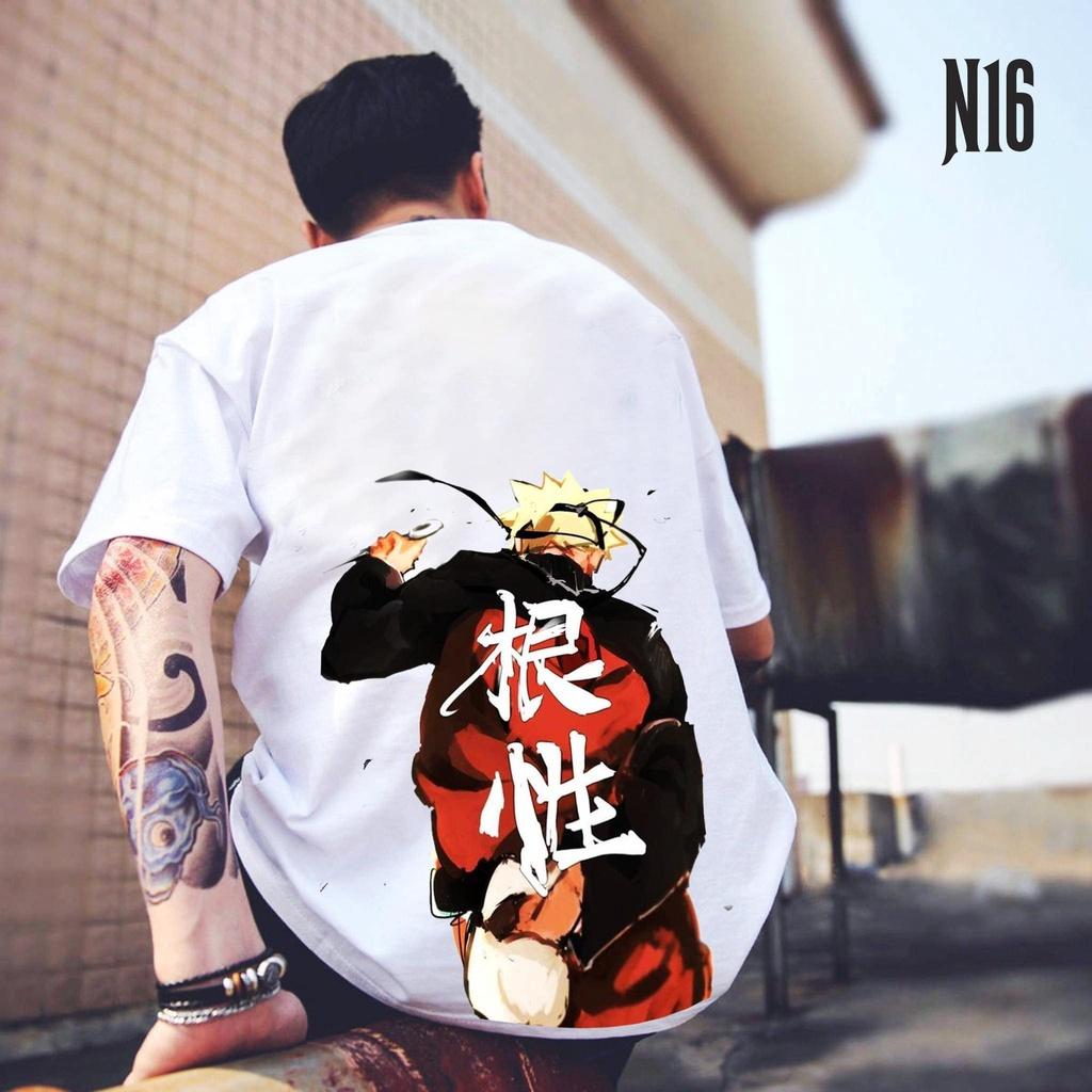 ÁO THUN UNISEX NAM NỮ naruto cầm dao gâm