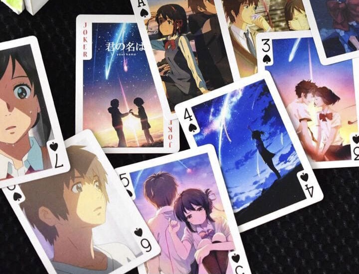 Bộ bài Tây anime your name 54 ảnh khác nhau