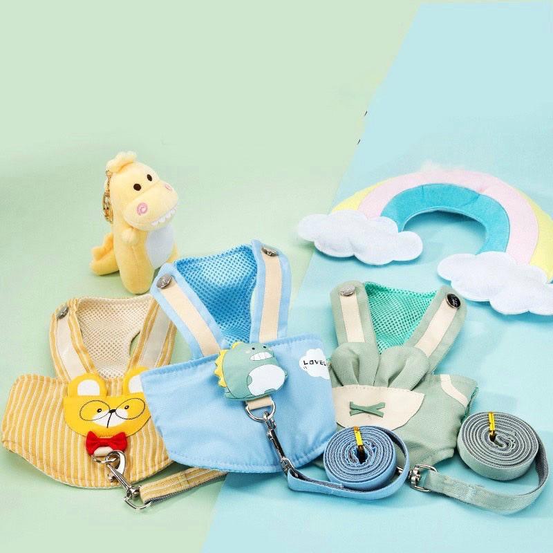 Dây dắt thú cưng đi dạo dạng áo chất liệu cao cấp nhiều hình dạng dễ thương