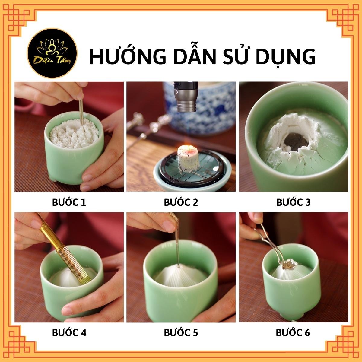 Than đốt trầm dùng trong trầm hương xông nhà đồ thờ cúng hộp 25 viên than tre sạch