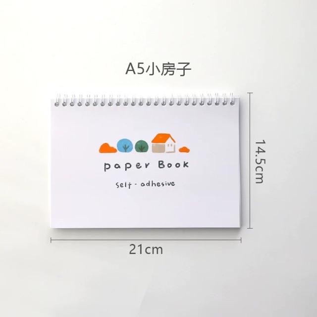Sổ chiết washi tape hoặc lưu trữ stickers size A5, B5, A4