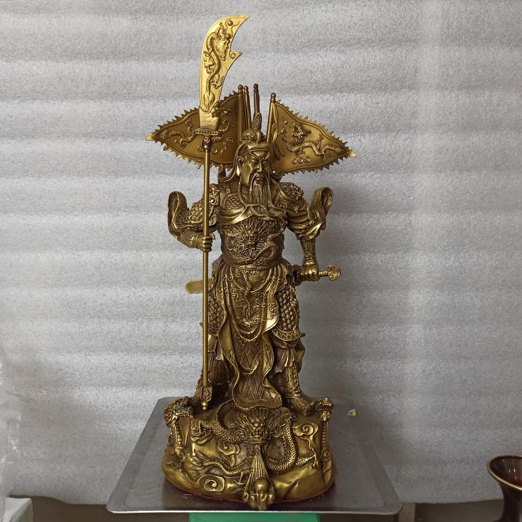 Tượng Quan Công Ngũ Kỳ, Tượng Quan Vân Trường Cỡ Đại, Tượng Quan Công Phong Thuỷ Bệ Rồng Bằng Đồng Cỡ Đại