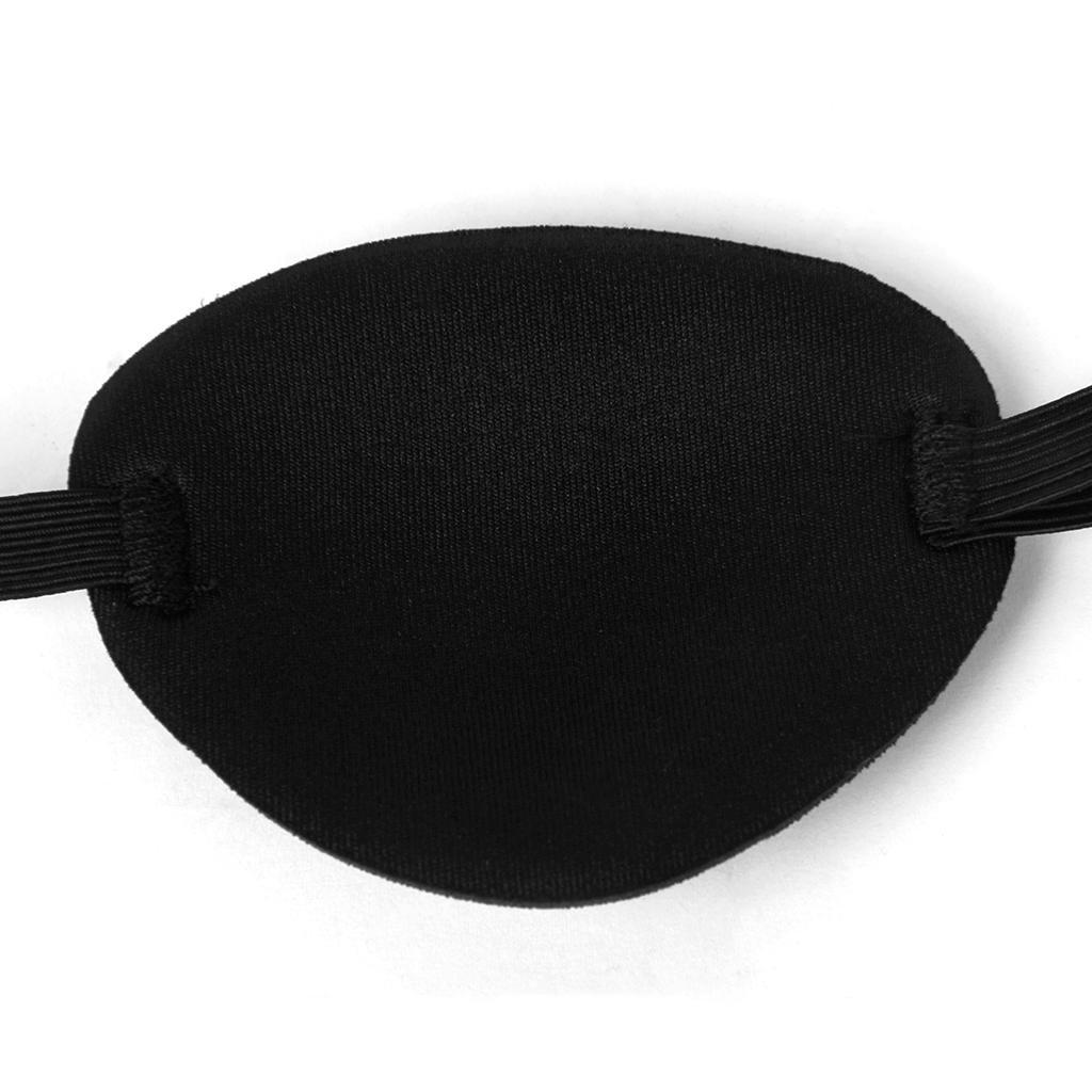4xPirate Eye Patch Eye Mask Eyeshade Cover Plain for Adult Lazy Eye Amblyopia