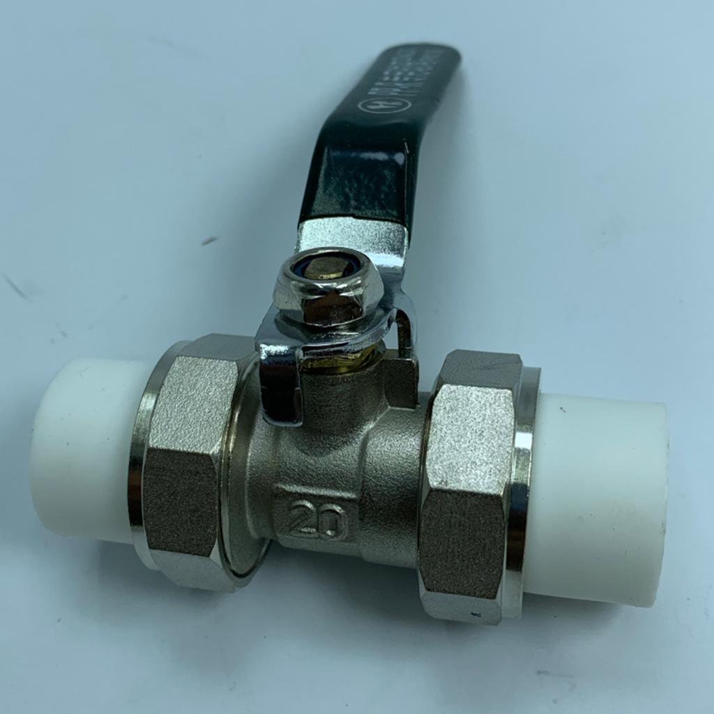 Copper Valve Double Head Live Joint PPR Iron Ball Valve Connector Fittings